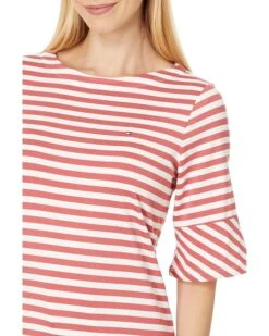 Tommy Hilfiger Striped Top With Flare Sleeve | Shirts & Tops -Styled Soles 81jFC7jOGnL. AC SR736920