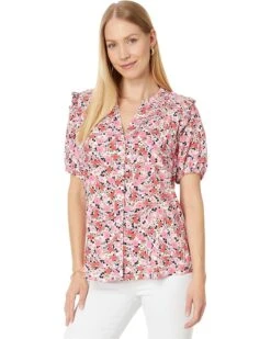 Tommy Hilfiger Ditsy Floral Smocked Yoke Top | Shirts & Tops