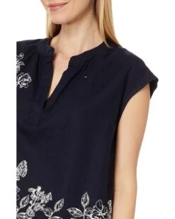 Tommy Hilfiger Short Sleeve Butterfly Popover | Shirts & Tops -Styled Soles 81wC4P43WNL. AC SR736920