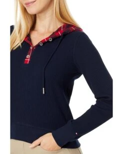 Tommy Hilfiger Mixed Media Waffle Hoodie | Hoodies & Sweatshirts -Styled Soles 81zJ3 gezaL. AC SR736920