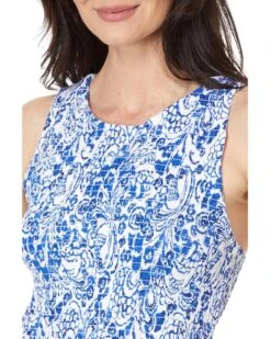 Tommy Hilfiger Sleeveless Floral Smocked Top | Shirts & Tops -Styled Soles 91HVMd2 sWL. AC SR736920