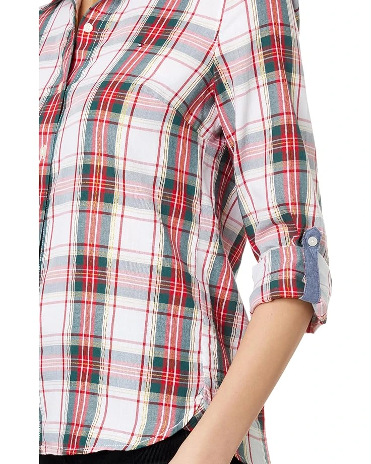 Tommy Hilfiger Tartan Roll Tab Top | Shirts & Tops 3 Tommy Hilfiger Tartan Roll Tab Top | Shirts & Tops - Image 3