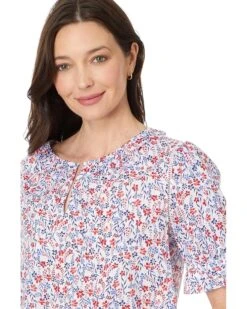 Tommy Hilfiger Floral Puff Sleeve Top | Shirts & Tops -Styled Soles 91cjbysXjjL. AC SR736920