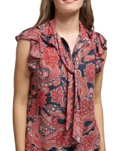 Tommy Hilfiger Sleeveless Blouse with Tie | Shirts & Tops -Styled Soles 91wMo9LTe4L. AC SR736920